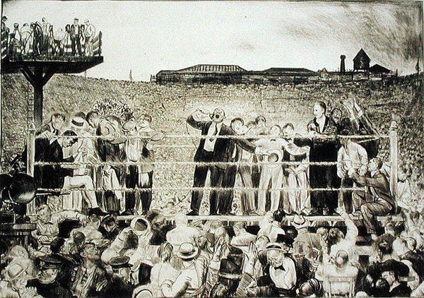 Apresentando Georges Carpentier (1894-1975): a Luta Dempsey-Carpentier de George Wesley Bellows