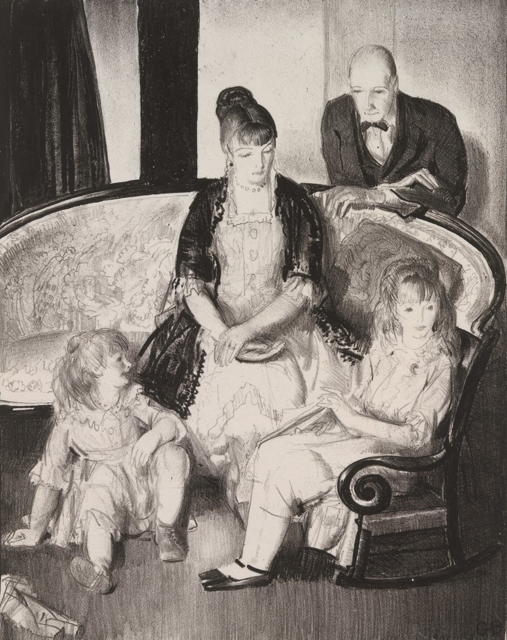 A minha família, segunda pedra de George Wesley Bellows