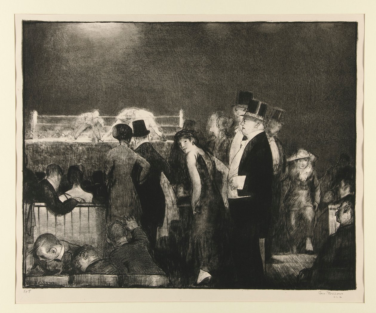 Preliminares para o Big Bout, No. 8 de George Wesley Bellows