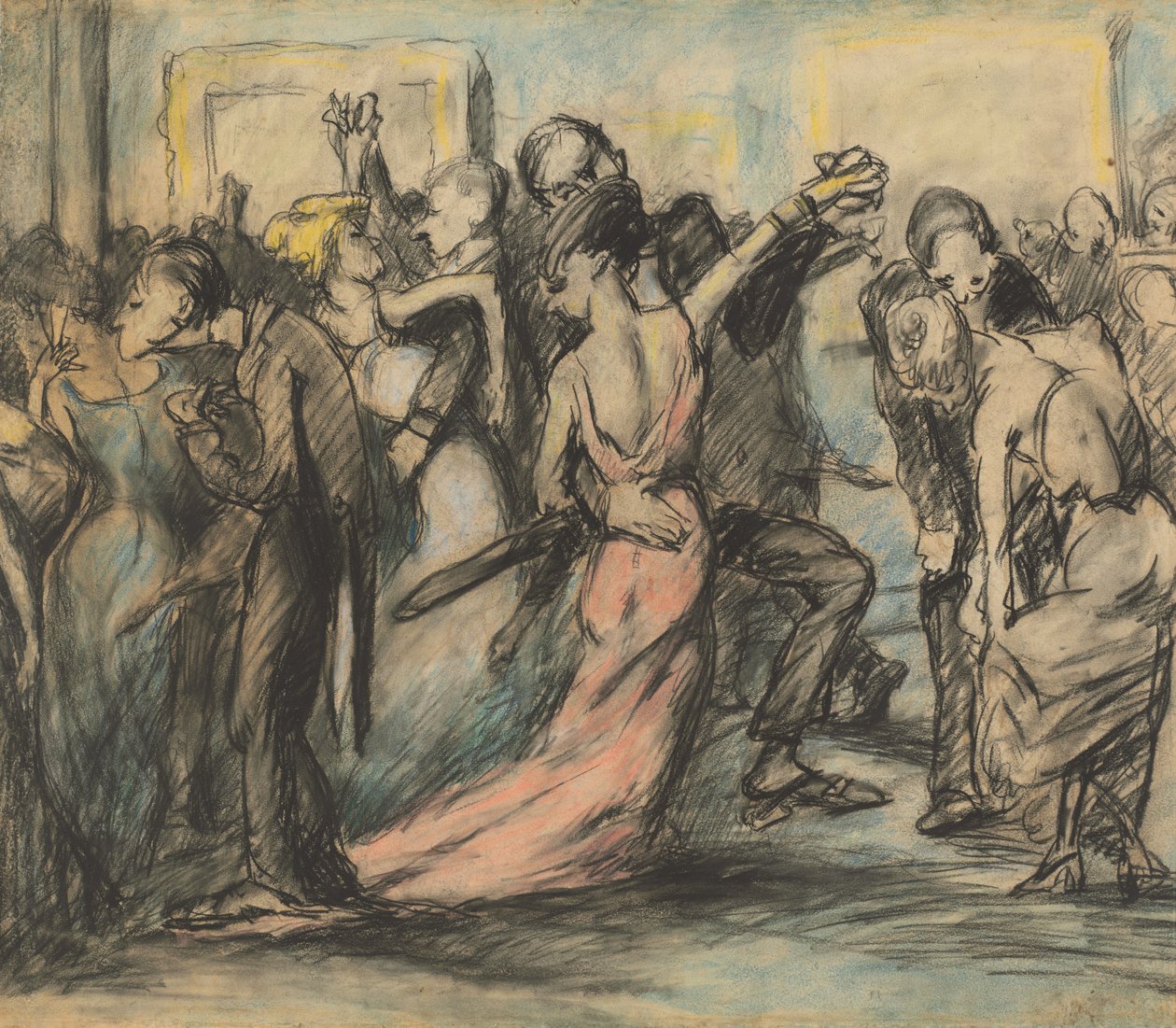 Baile da Sociedade [verso], c. 1907. de George Wesley Bellows