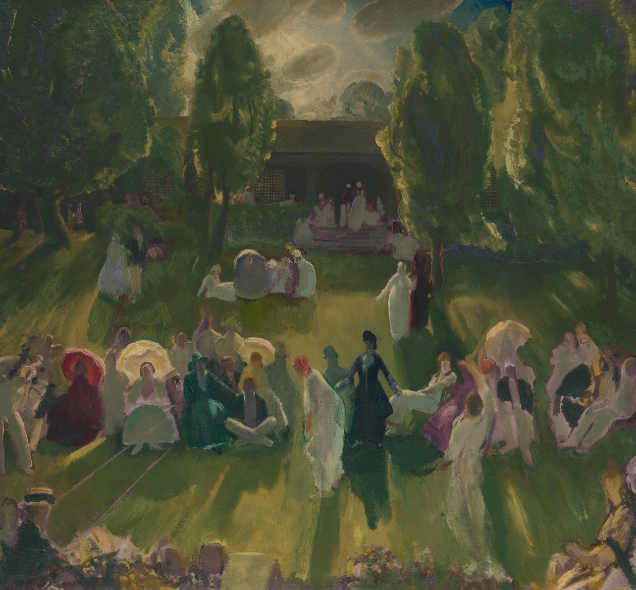 Tênis em Newport, 1919 de George Wesley Bellows