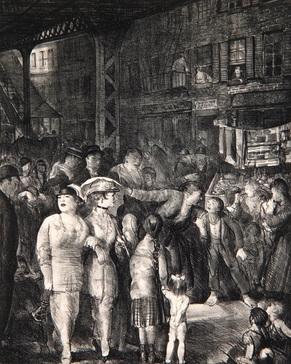 A rua de 1917 de George Wesley Bellows