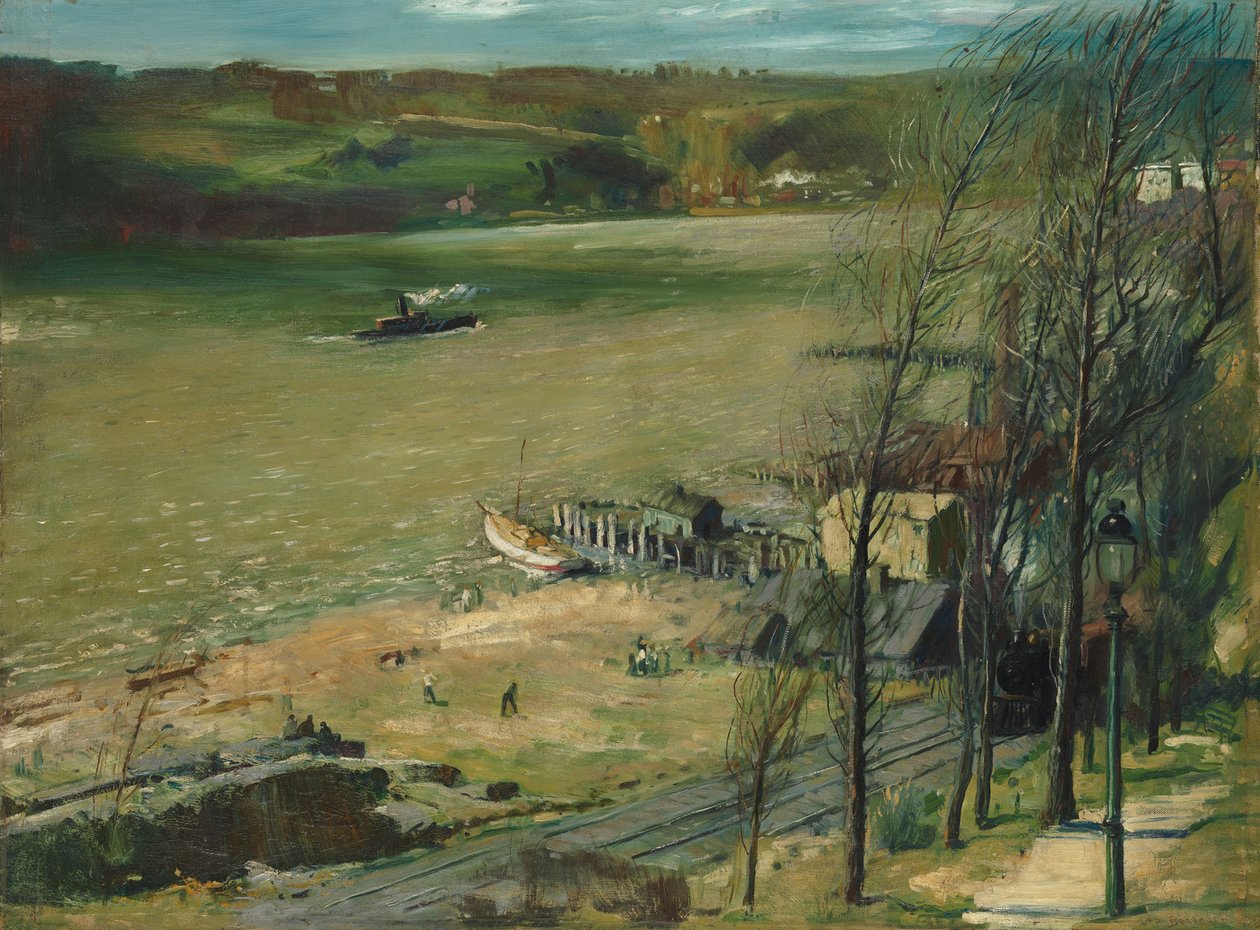 Acima do Hudson, 1908 de George Wesley Bellows
