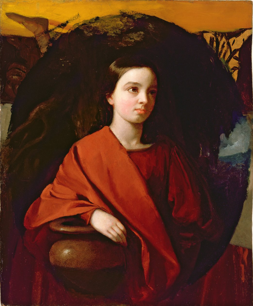 Rebecca (óleo no papelão) de George Whiting Flagg