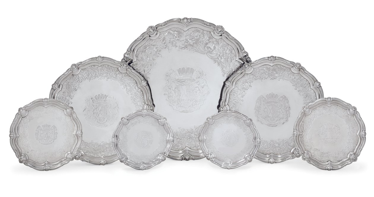 Salvers, The Leinster Service de George Wickes