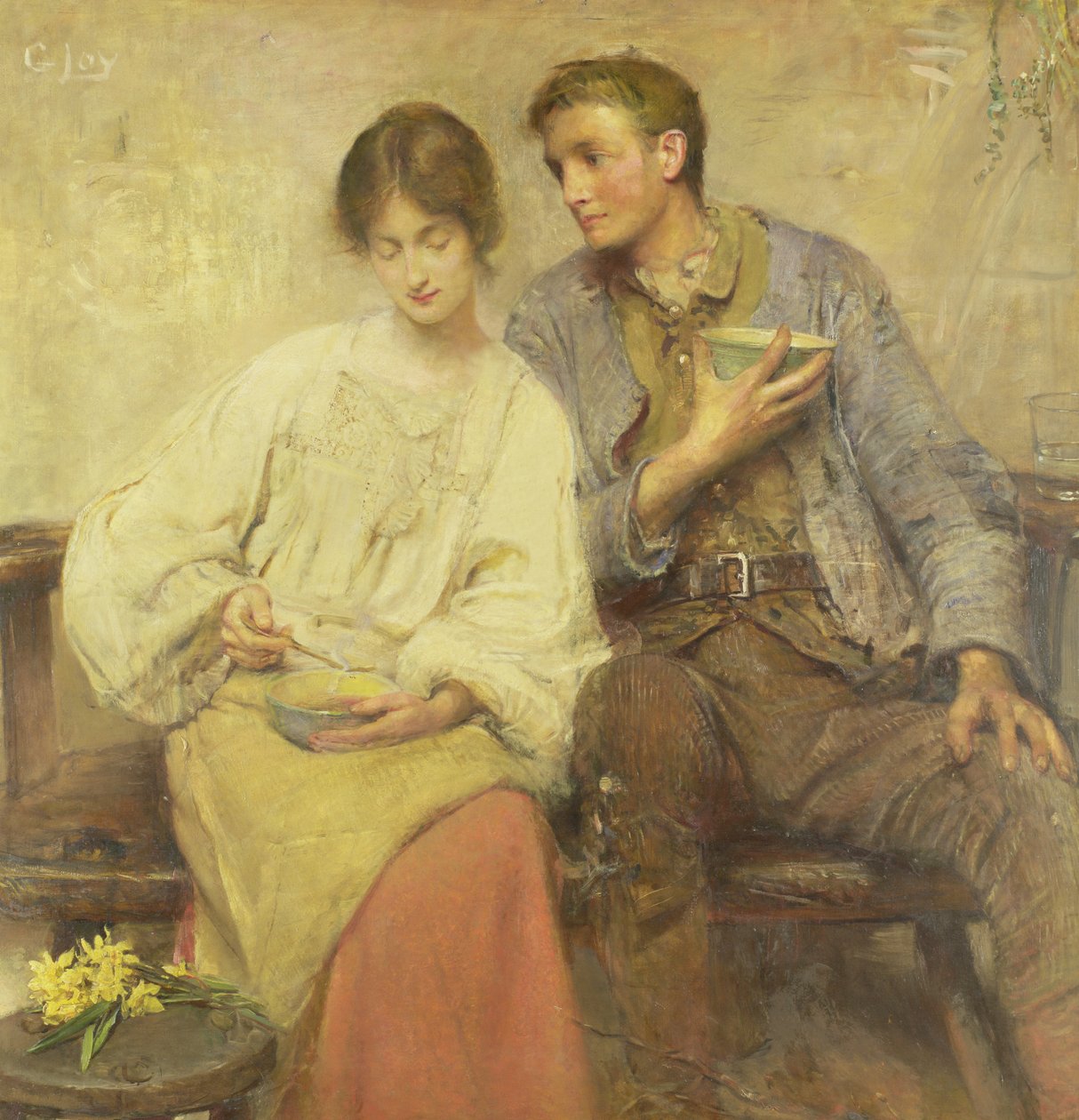 Um jantar de ervas de George William Joy