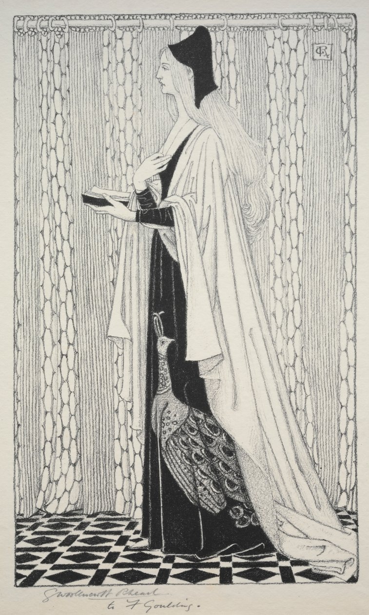 Estudo de figurino de George Woolliscroft Rhead