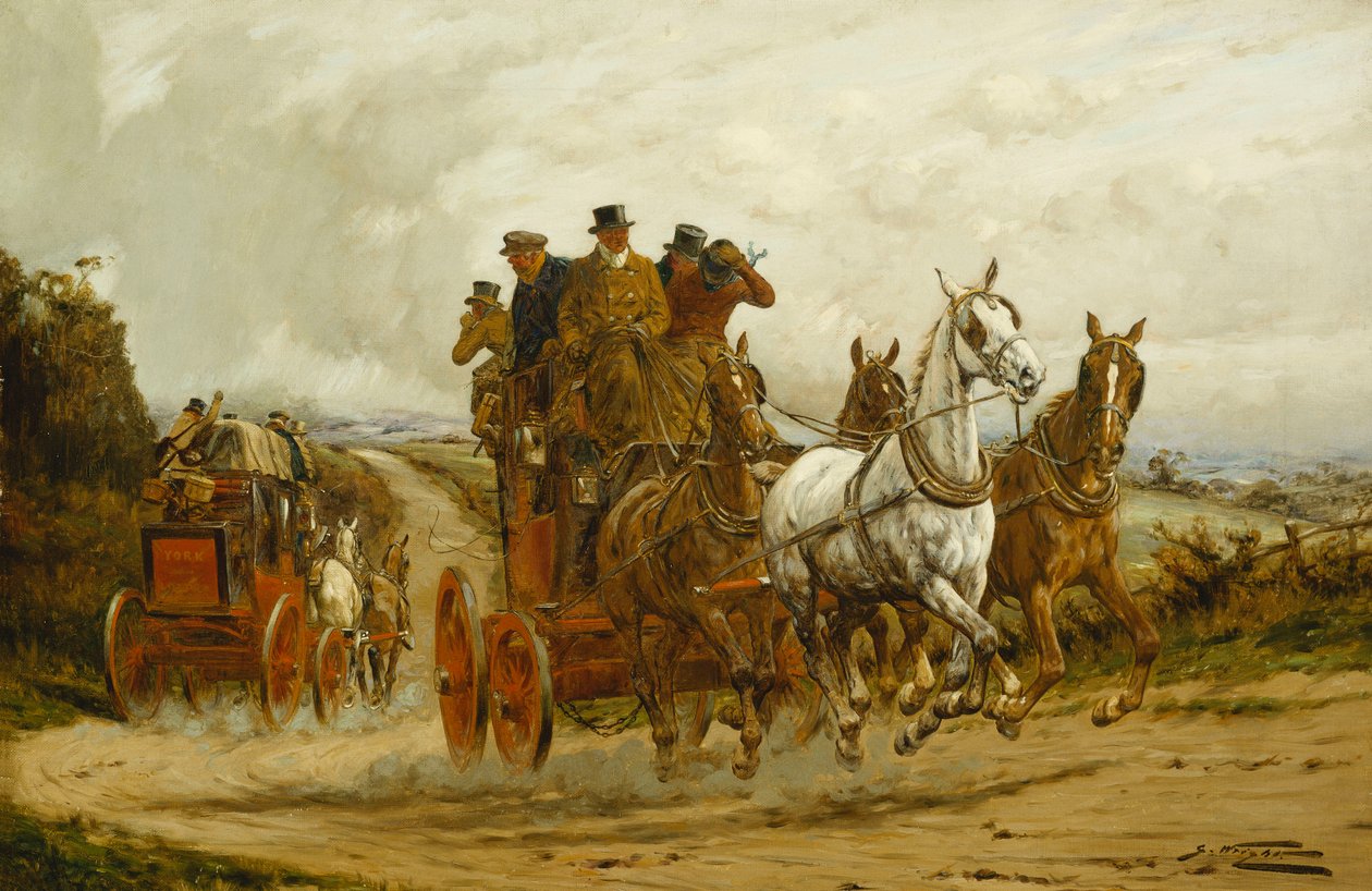 As diligências de Londres para York de George Wright