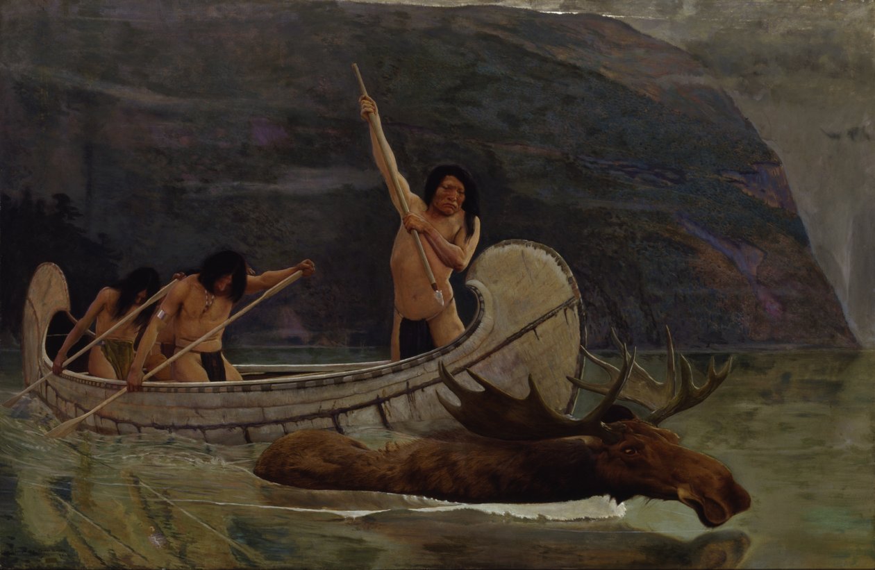 A Perseguição dos Alces, 1888. de George de Forest Brush