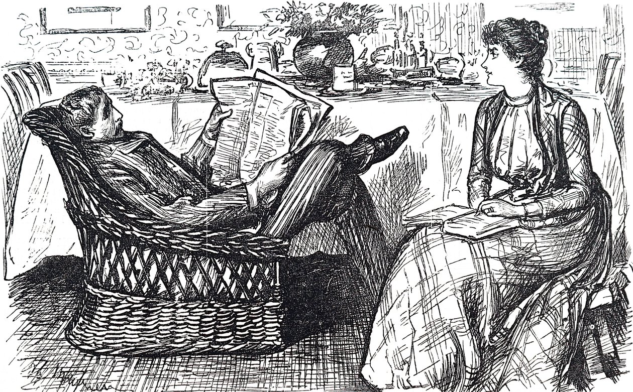 Uma leitura de marido e mulher de George du Maurier