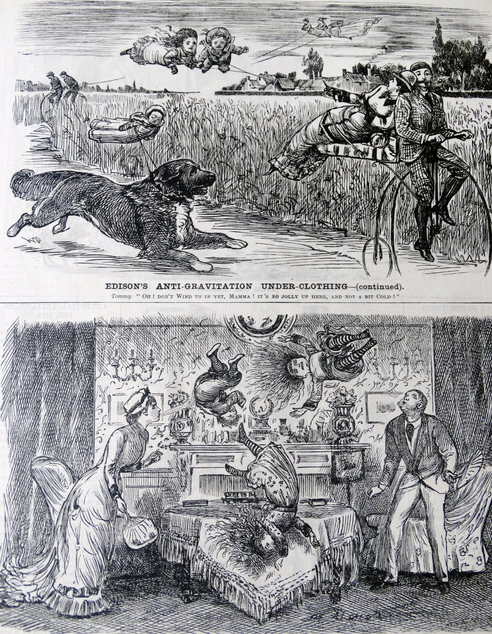 A ingenuidade de EDISON como visto por George du Maurier. de George du Maurier