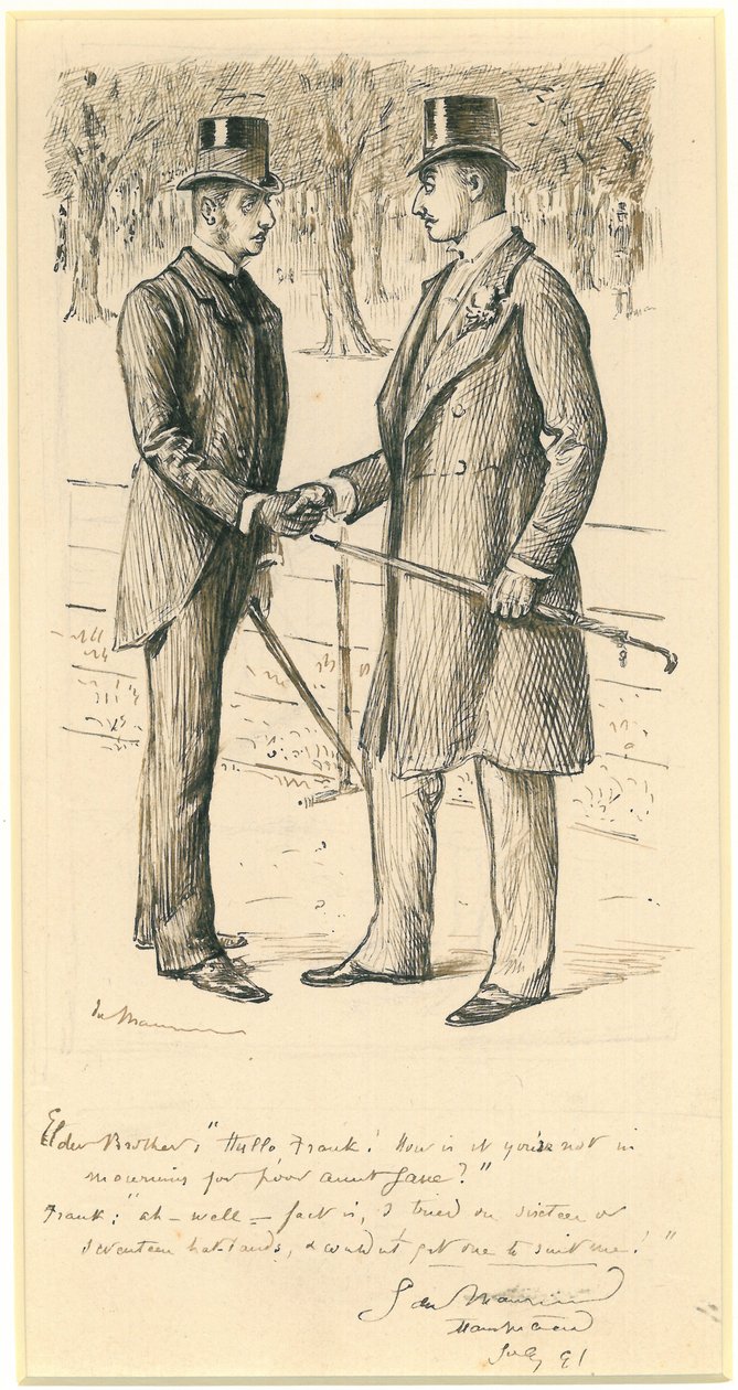 Olá Frank !, 1891 de George du Maurier