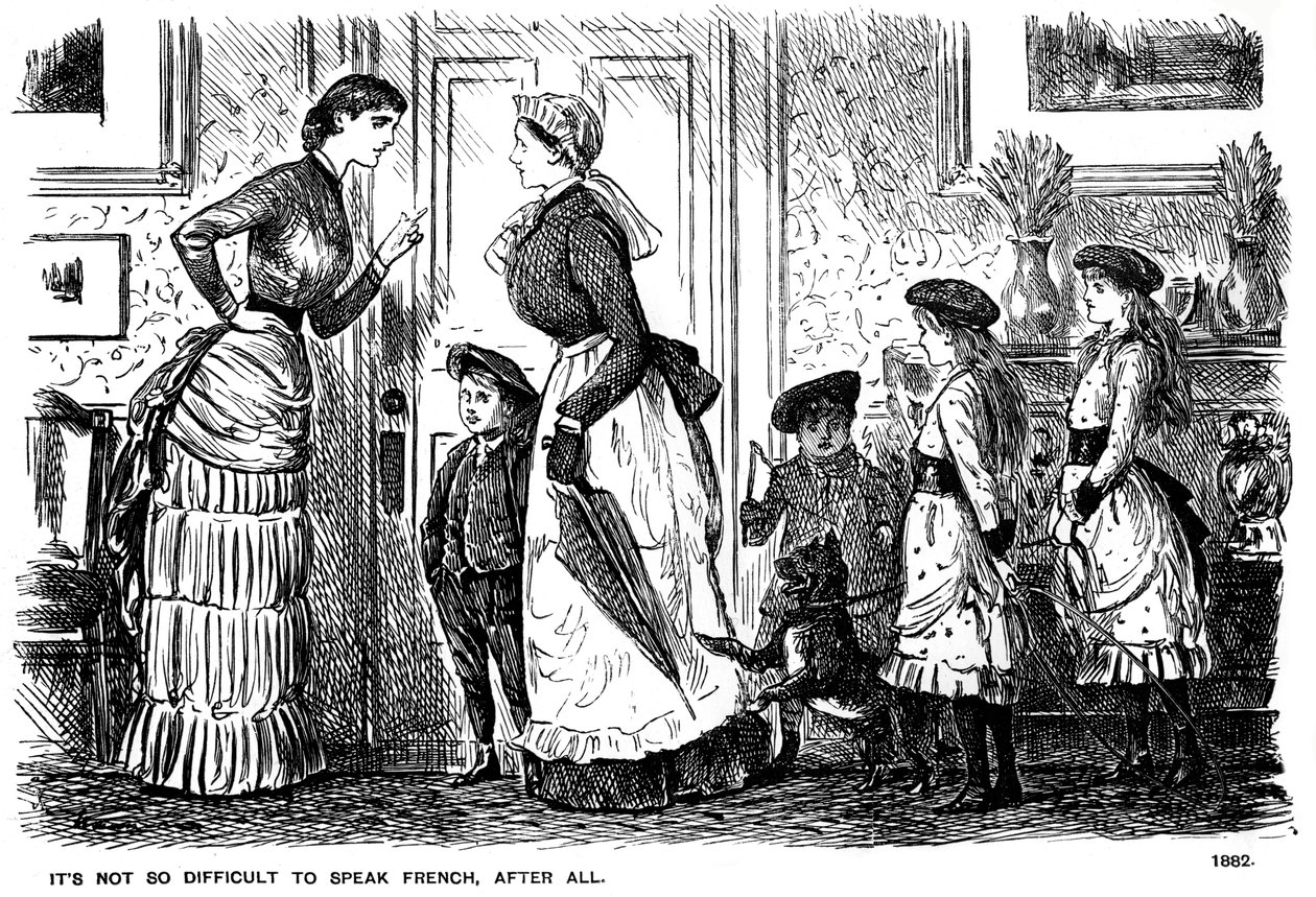 Afinal, não é tão difícil falar francês 1882 1891. de George du Maurier