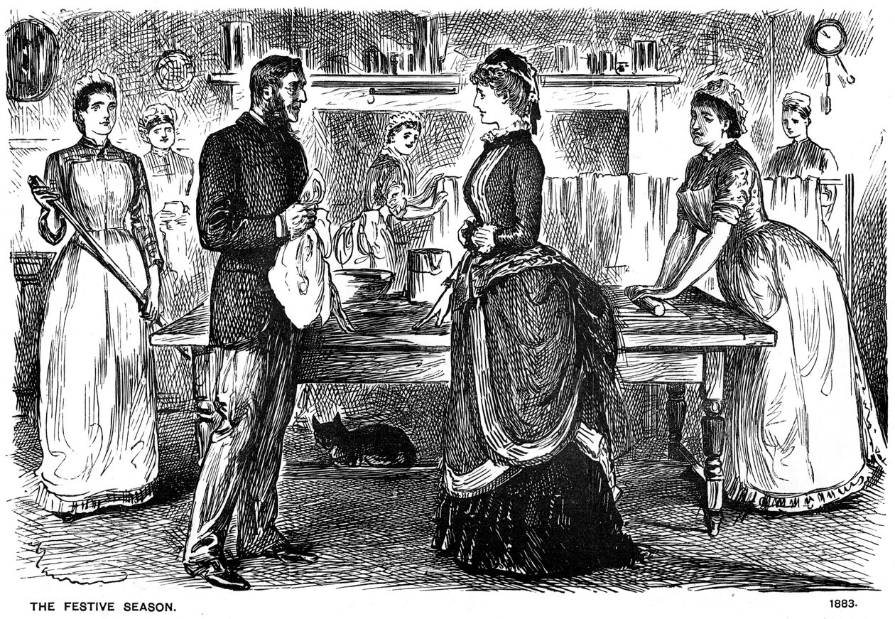 A estação festiva, 1883 1891 de George du Maurier
