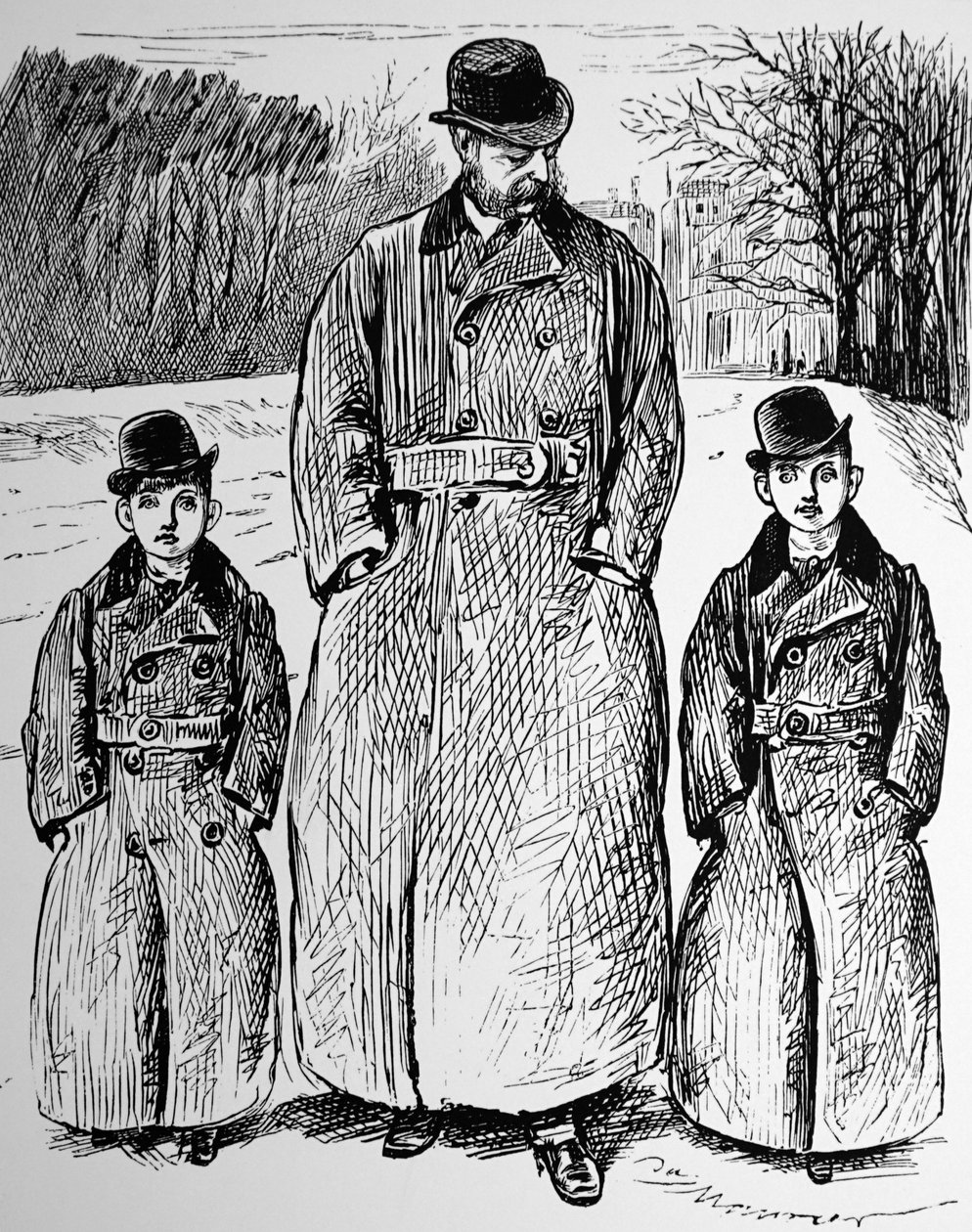 O telegrama do xelim de George du Maurier