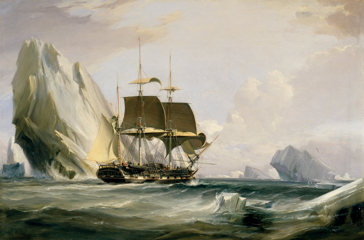 O Barco "Auriga" nas águas antárcticas de George the Elder Chambers
