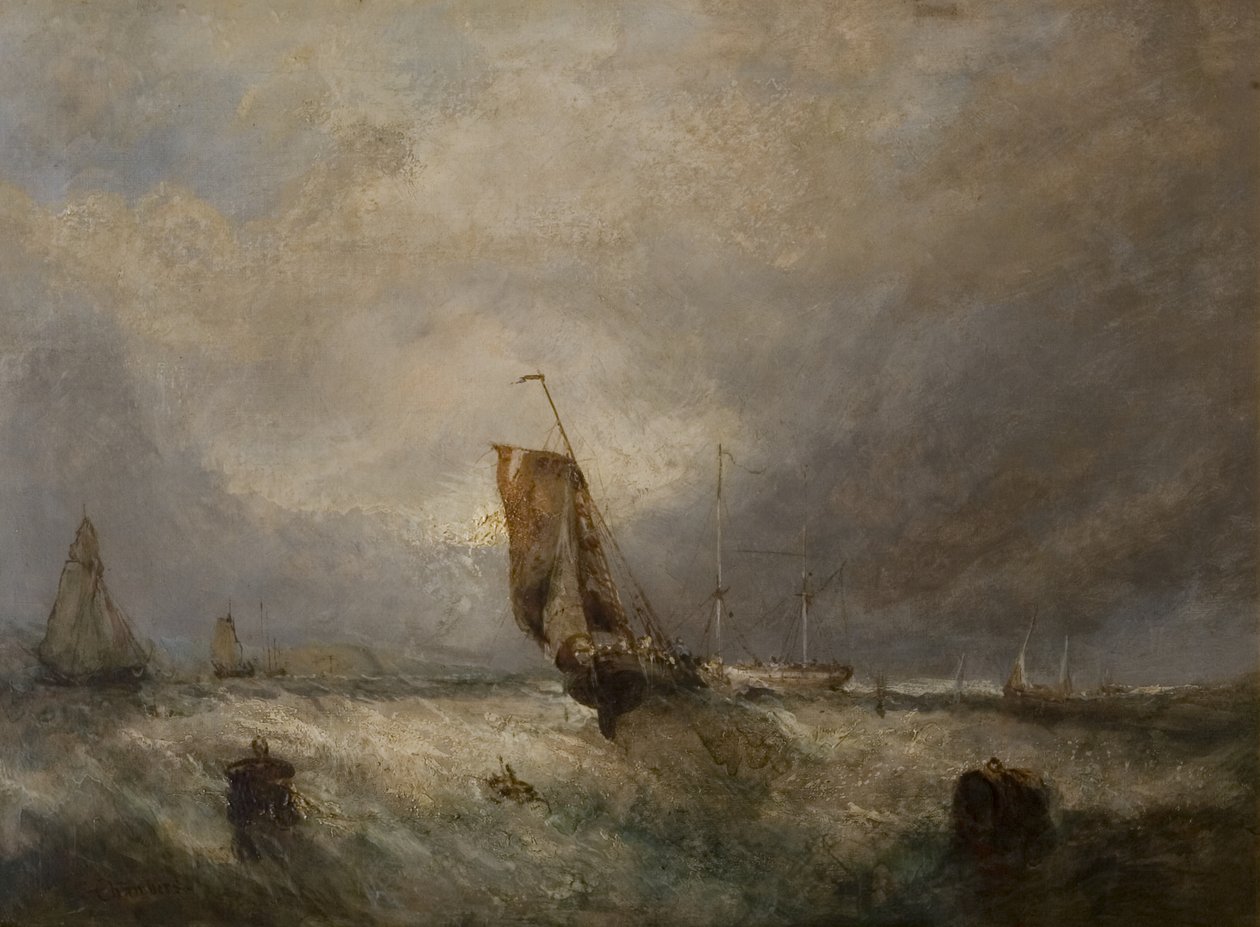 Seascape, c.1840 de George the Elder after Chambers