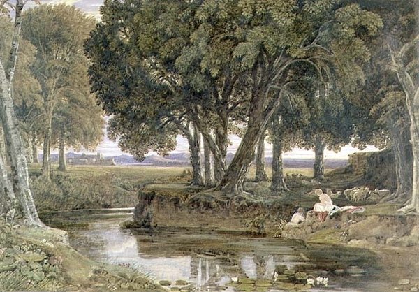 O fim do dia, 1829 de George the Younger Barret