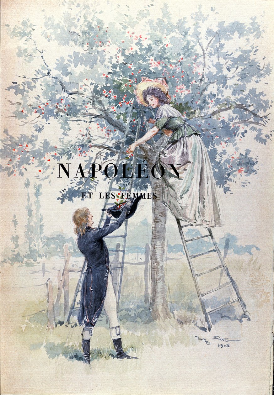 Ilustração para &39;Napoleão e as mulheres&39; por Louis Claude Frederic Masson (1847-1923) publicado pela primeira vez em 1894 de Georges Bertin Scott
