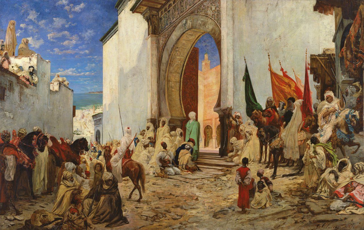 Entrada do Sharif de Ouezzane na Mesquita, 1876 de Georges Clairin