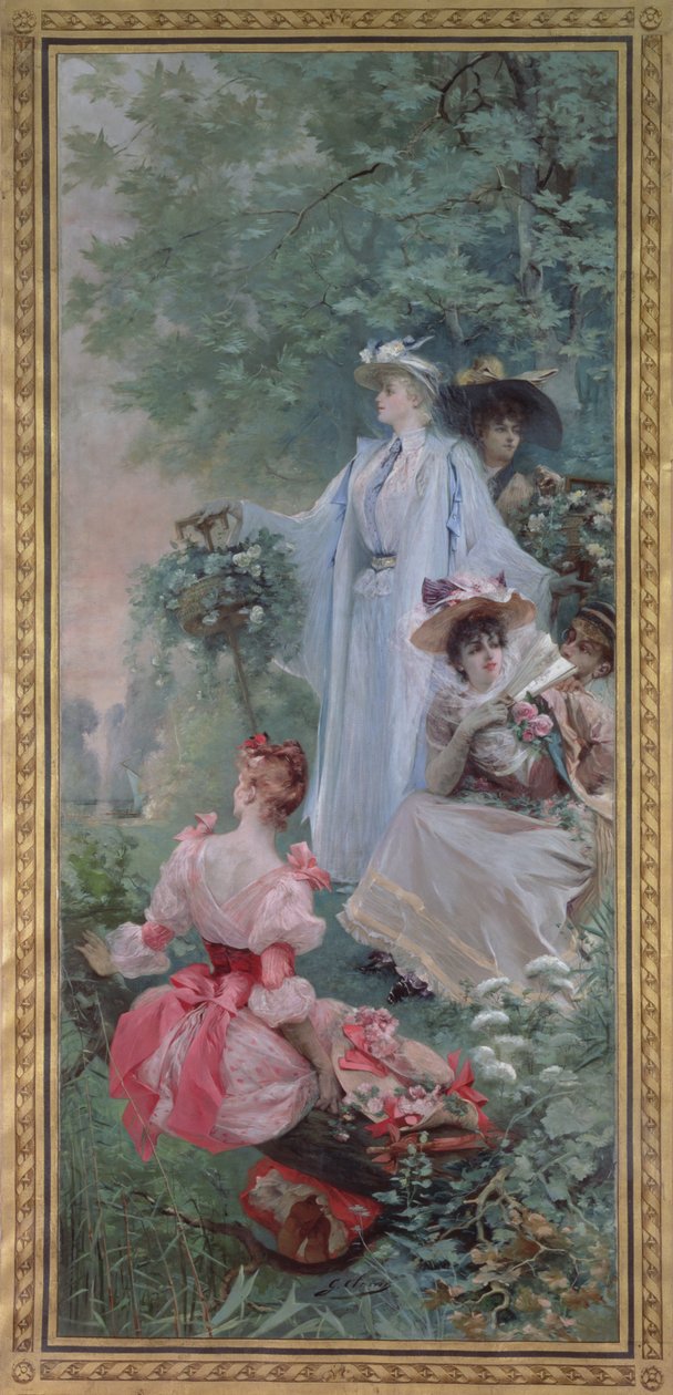 Fete campeão perto de Paris, 1891 de Georges Clairin