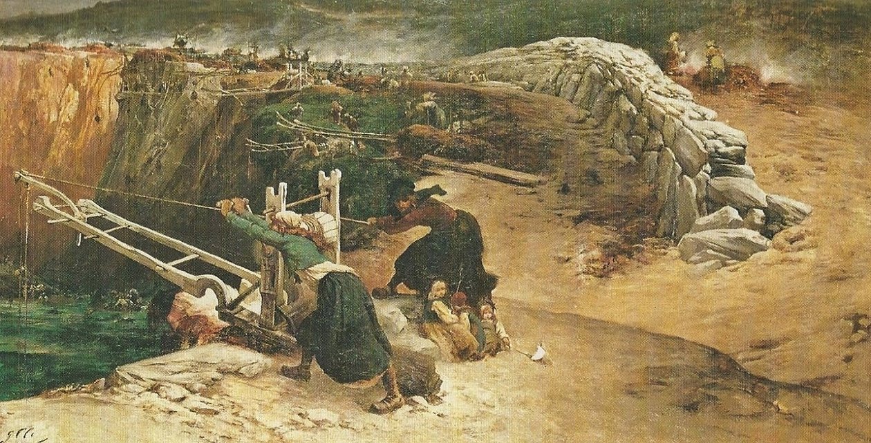 Queima de algas na Pointe du Raz de Georges Clairin
