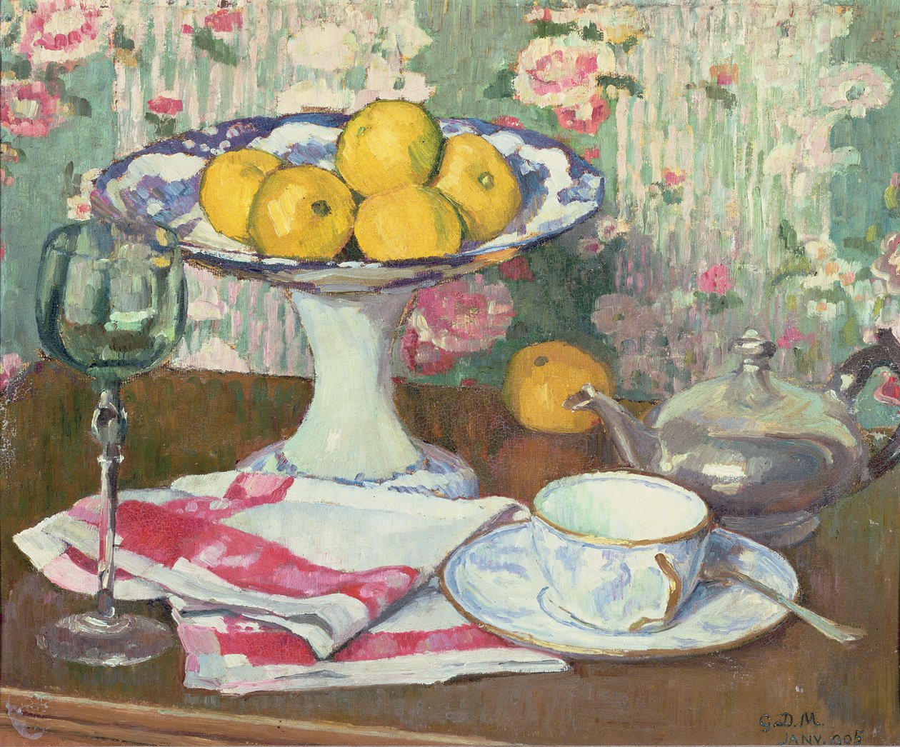 Ainda vida com um prato de frutas, 1905 de George Daniel de Monfreid
