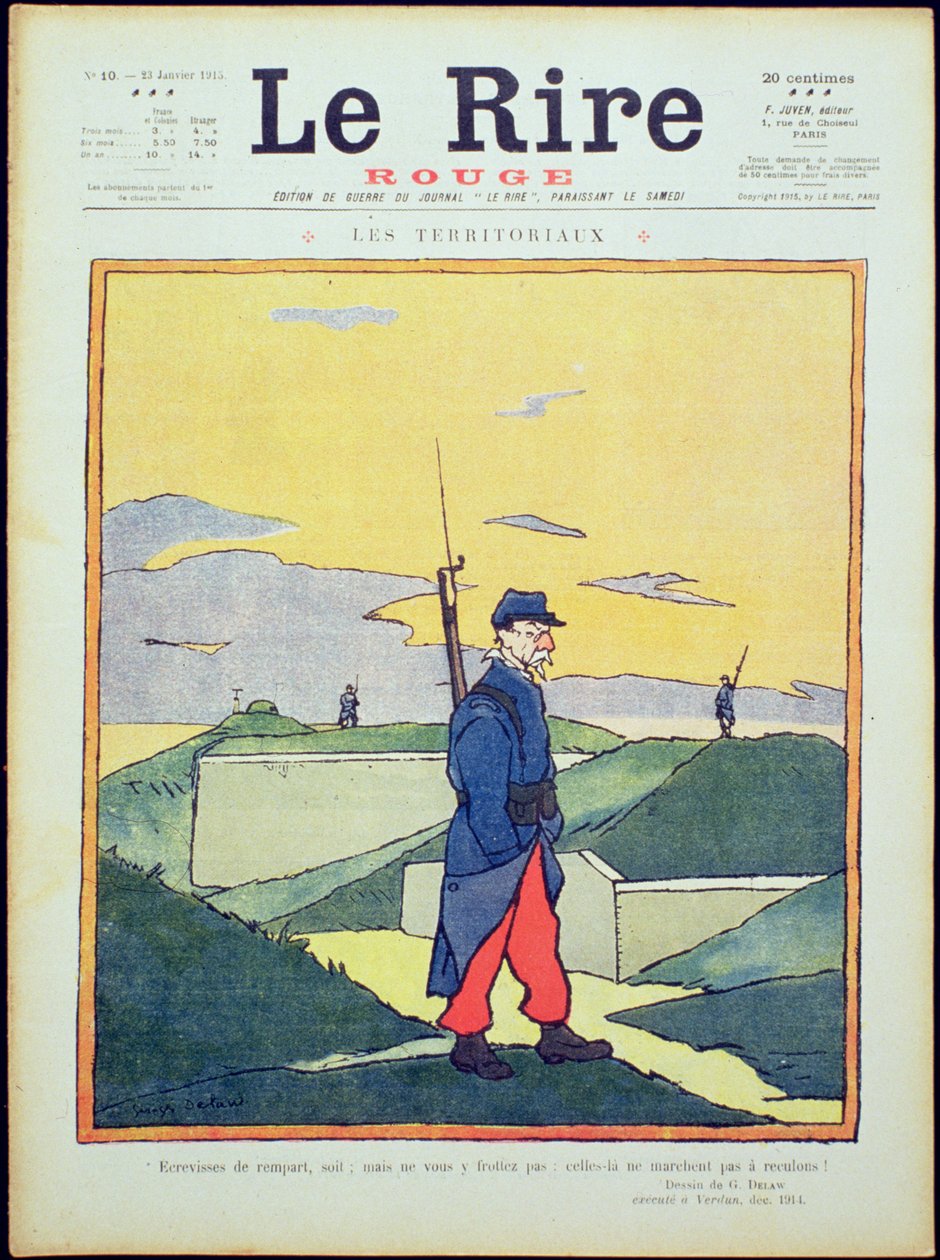 Lagostas das muralhas, isto é; mas não esfregue: eles não andam para trás! &39;, capa de&39; The Red Laughter &39;, 23 de janeiro de 1915 de Georges Delaw