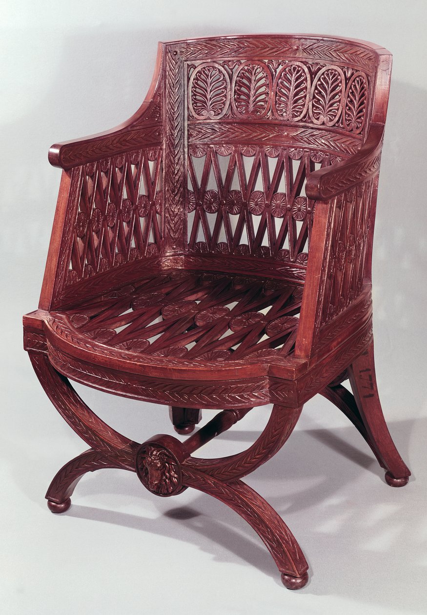 Poltrona estilo Luís XVI (madeira de acácia) de Georges Jacob