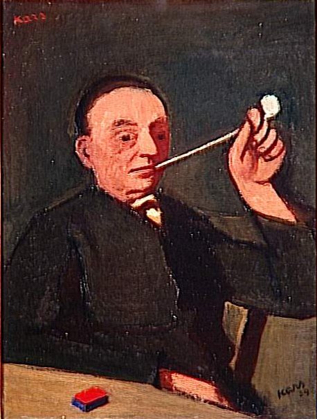 Auto-retrato ou homem com o tubo de Georges Karpeles