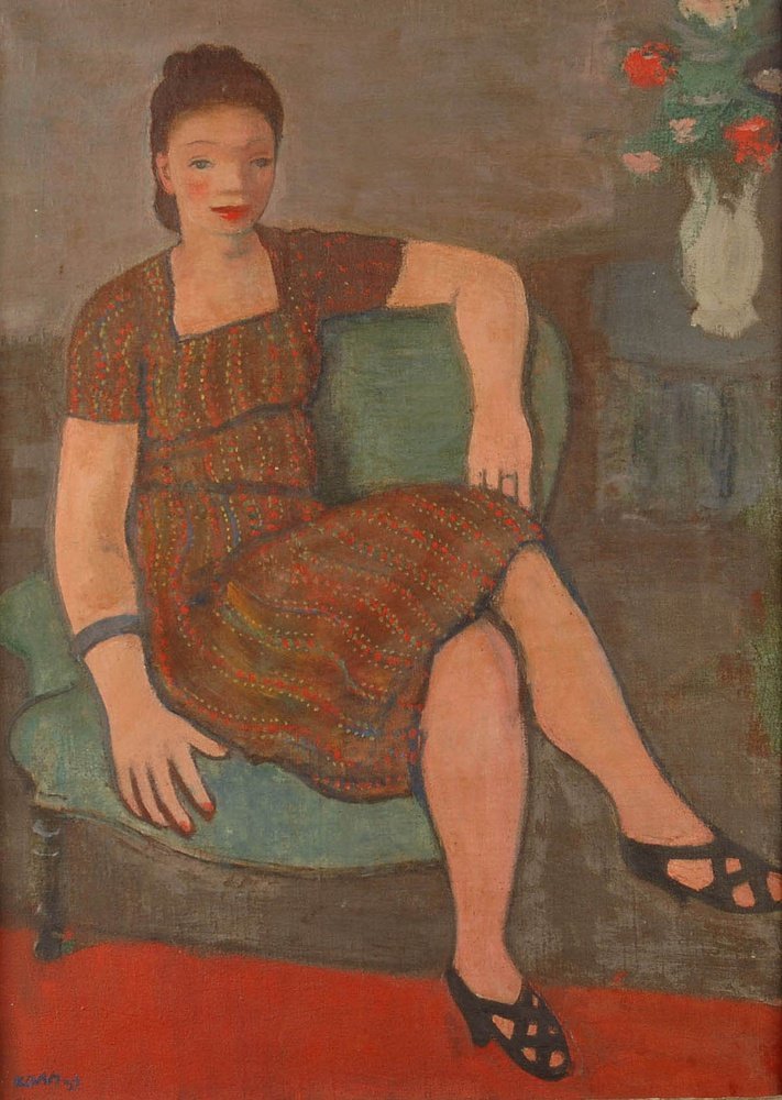 O vestido pointilleen de Georges Karpeles