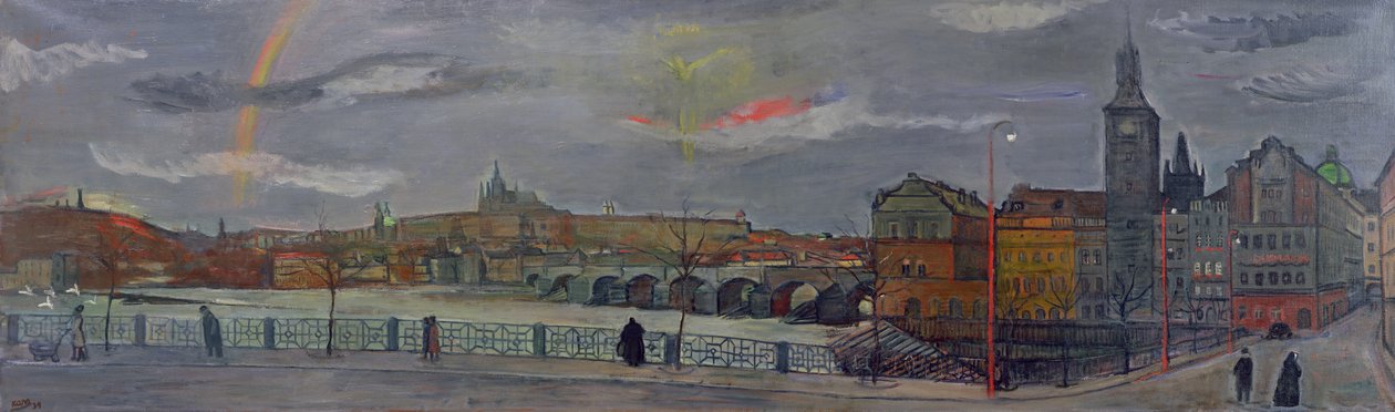 Vista de Praga, 1939 de Georges Kars