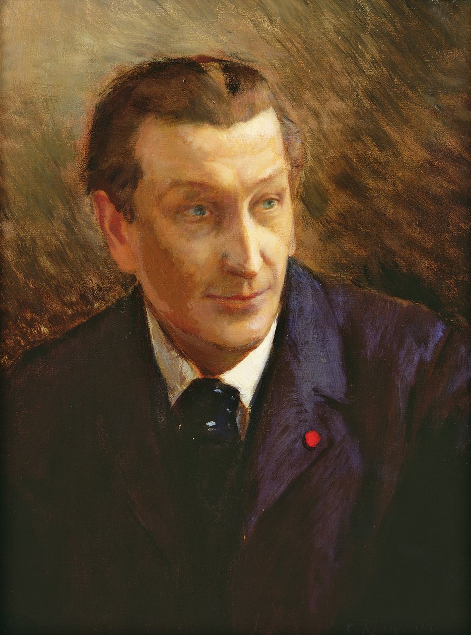 Retrato de Francois Coppee (1842-1908) de Georges Marie Rochegrosse