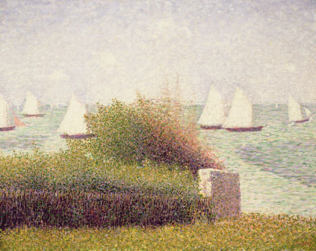 A baía de Grandcamp, 1885 de Georges Seurat