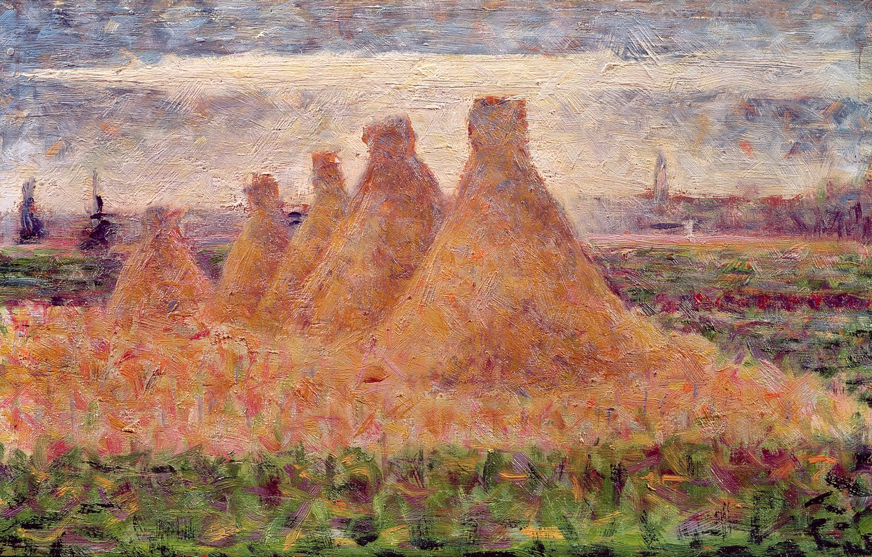 Pilhas de palha de Georges Seurat