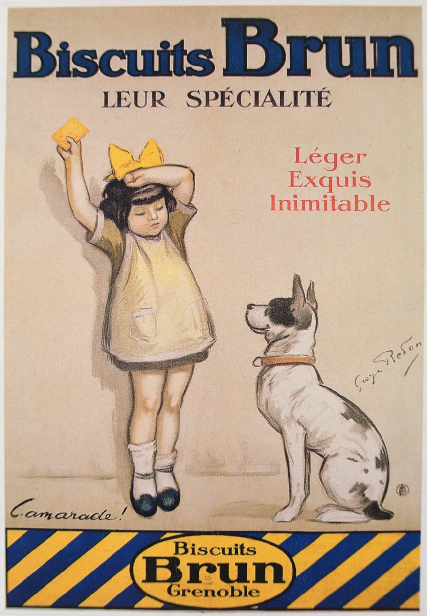 Biscoitos de propaganda "Brun" de Georges Redon