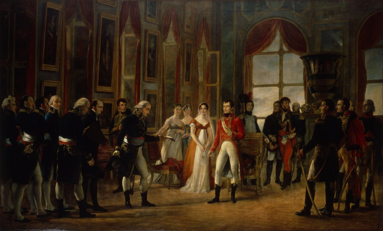 Napoleão recebendo os senadores e declarando-se imperador, 18 de maio de 1804 de Georges Rouget