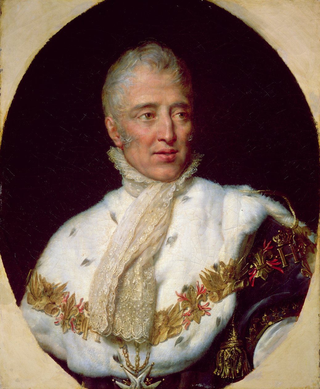 Retrato de Carlos X (1757-1836) Rei da França de Georges Rouget