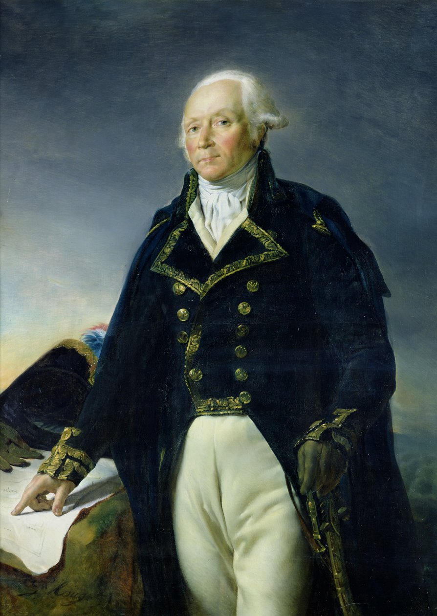 Retrato de François-Christophe Kellermann (1735-1820) c.1835 de Georges Rouget