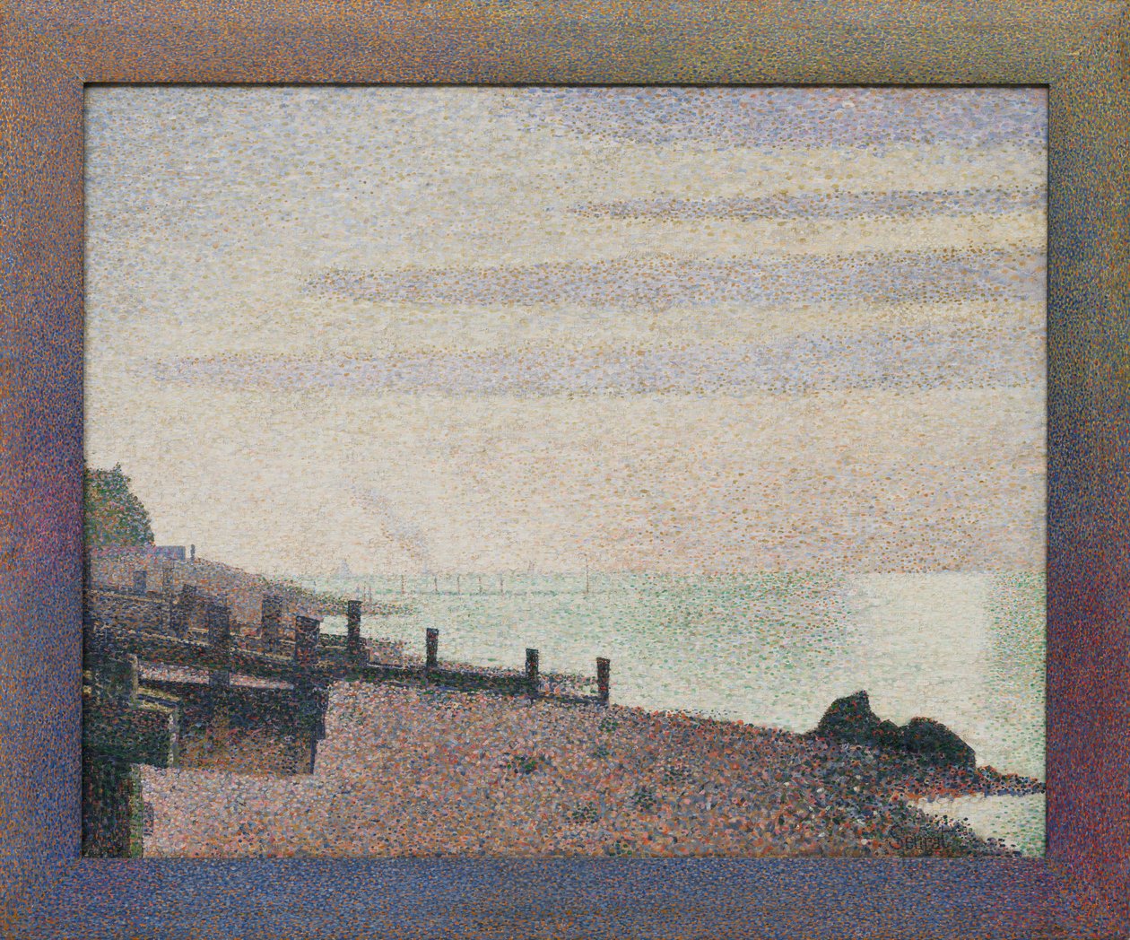 Honfleur, uma noite, boca do Sena de Georges Seurat