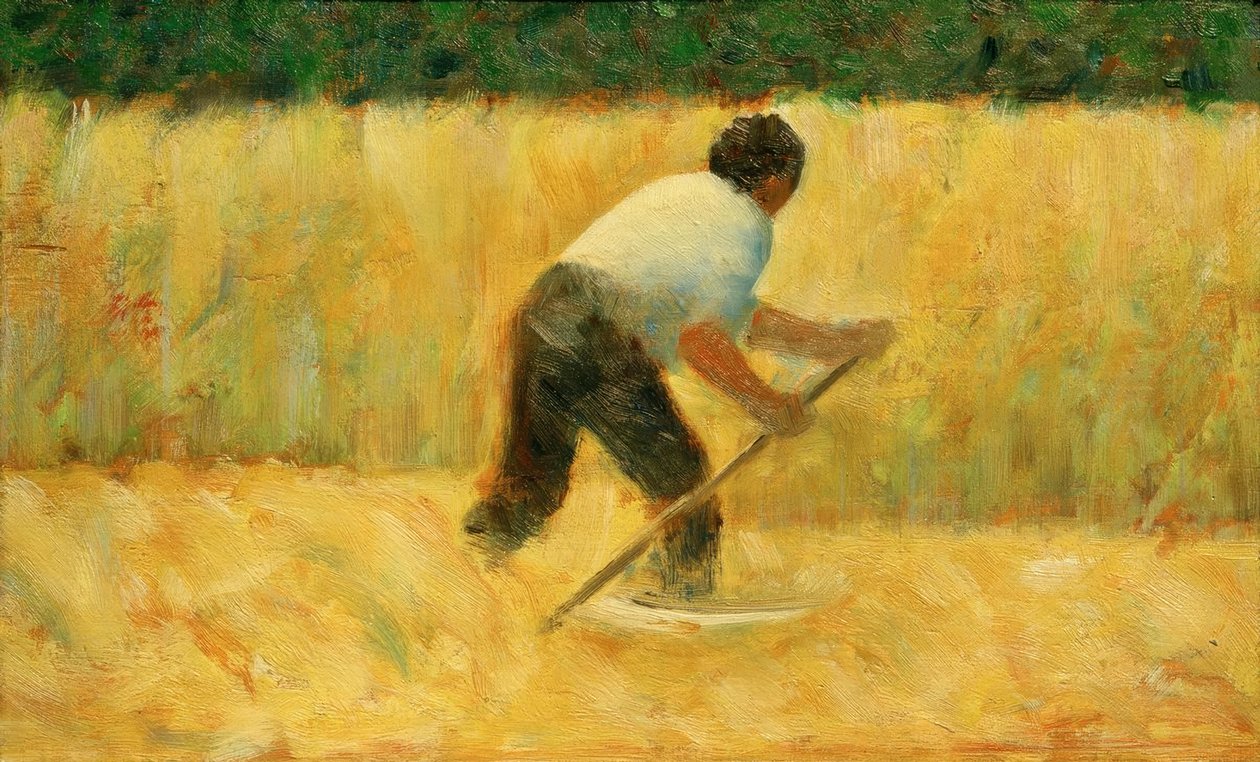 Le Faucheur (O cortador de grama) de Georges Seurat