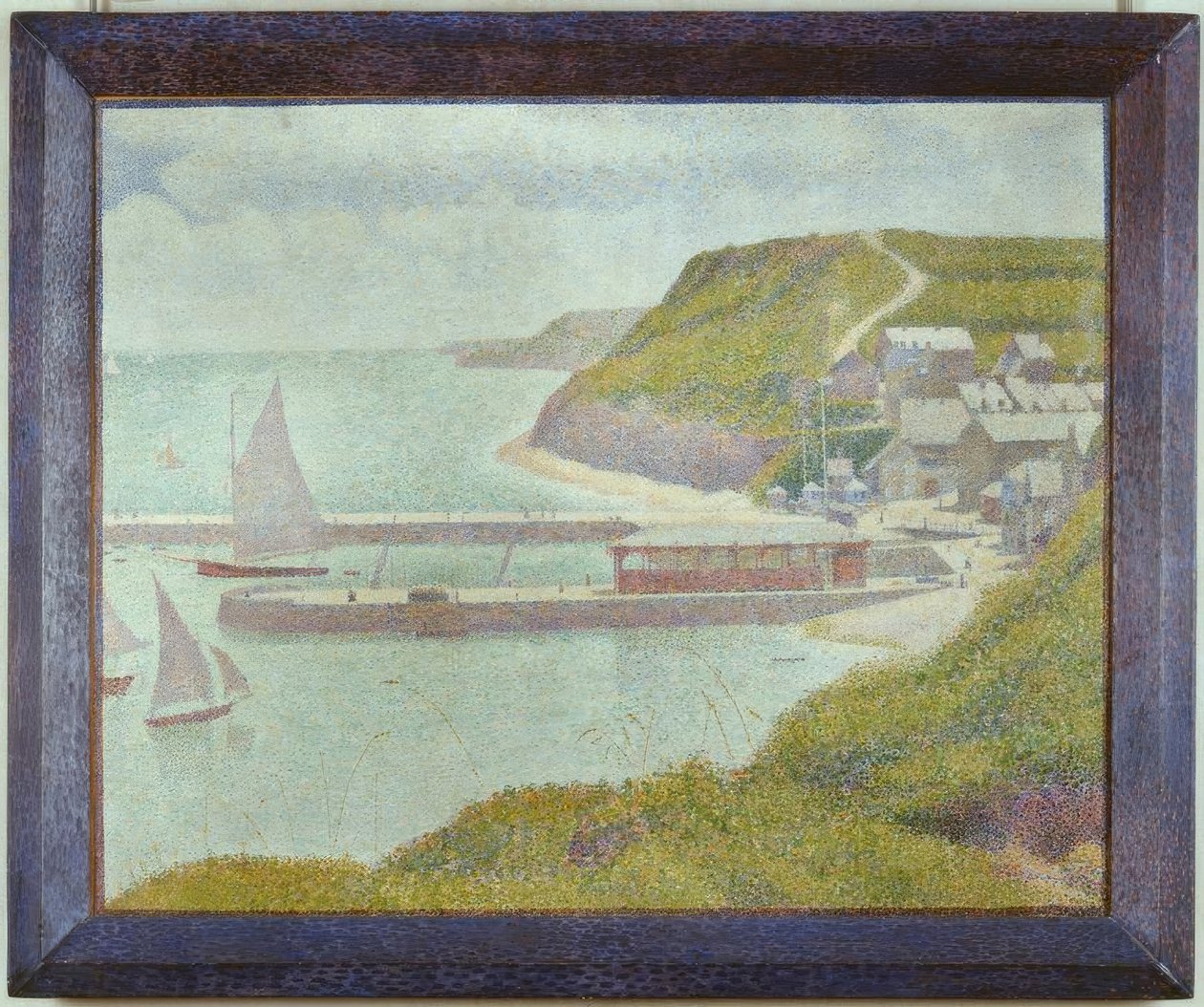 Porten-Bessin, porto exterior, maré alta (Calvados) de Georges Seurat