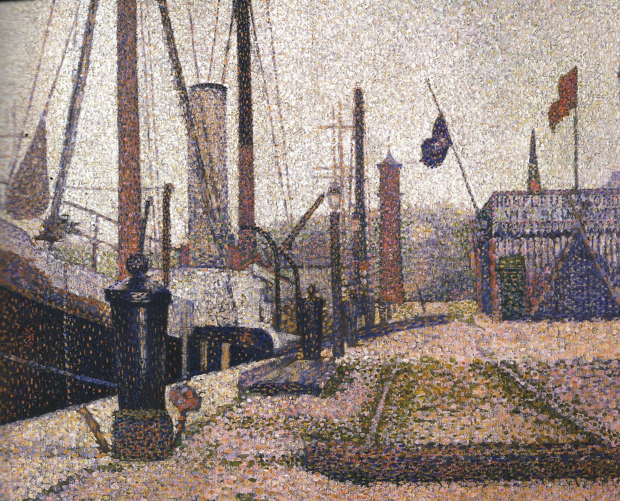 Porto em Honfleur de Georges Seurat