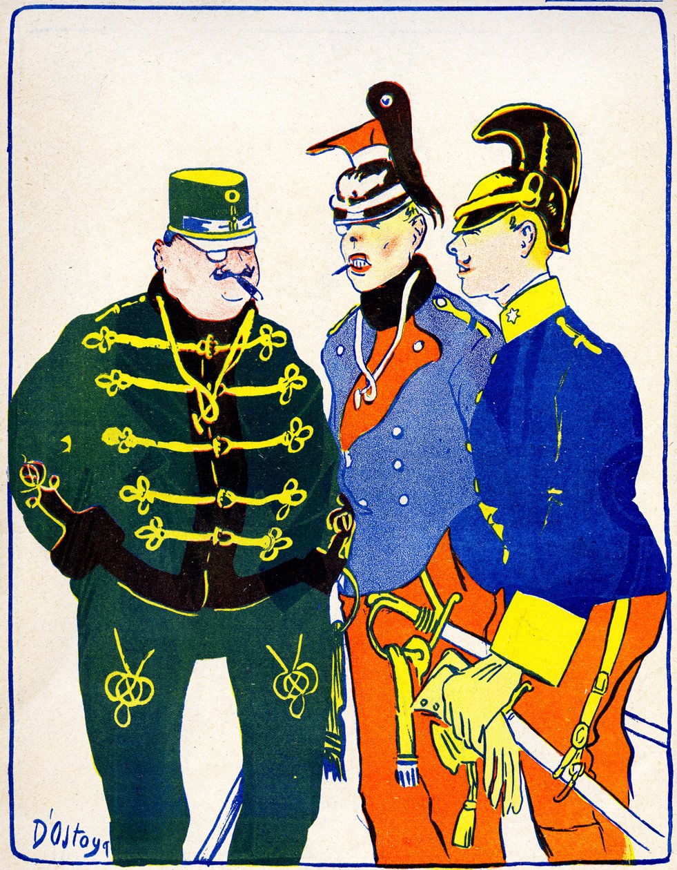 Áustria mobilizando suas tropas, 1908. de Georges d 1878 1937 Ostoya