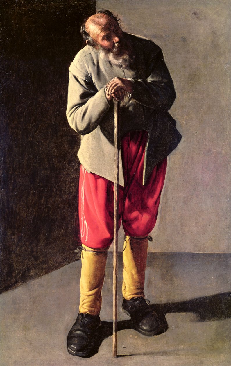 Velho homem, c.1618-19 de Georges de La Tour