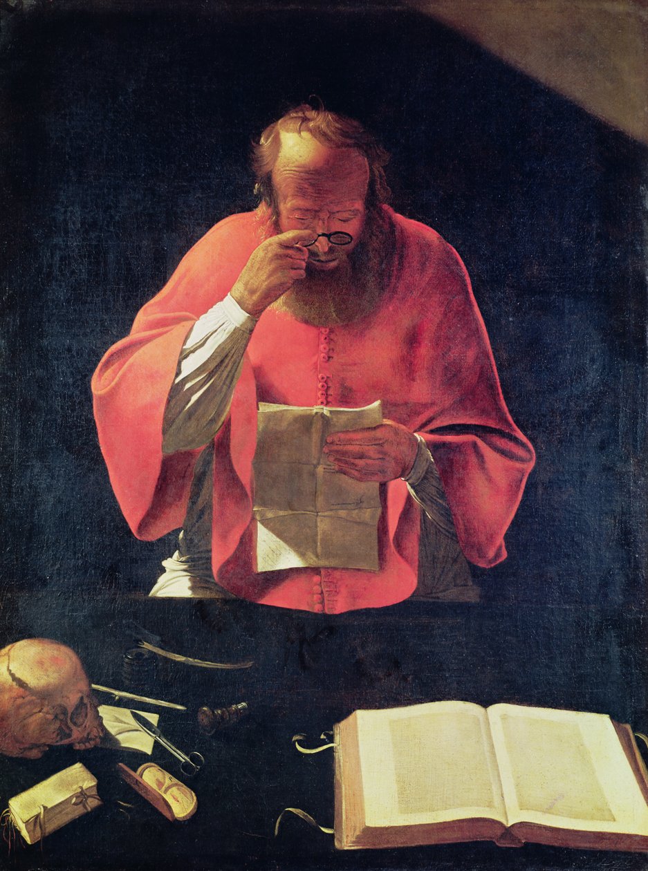 Leitura de St.Jerome de Georges de La Tour