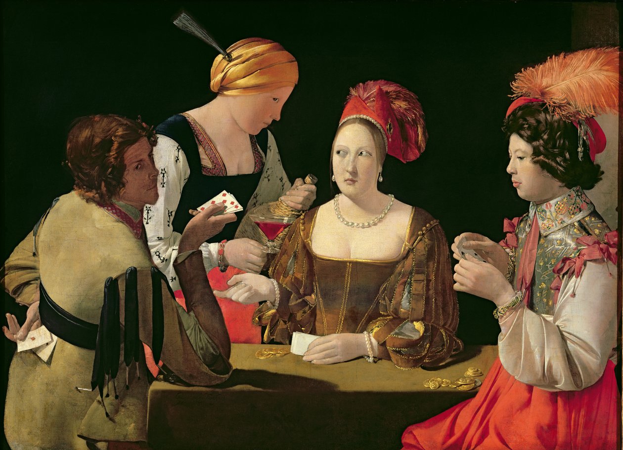 A Batota com o Ás de Diamantes, c.1635-40 de Georges de La Tour
