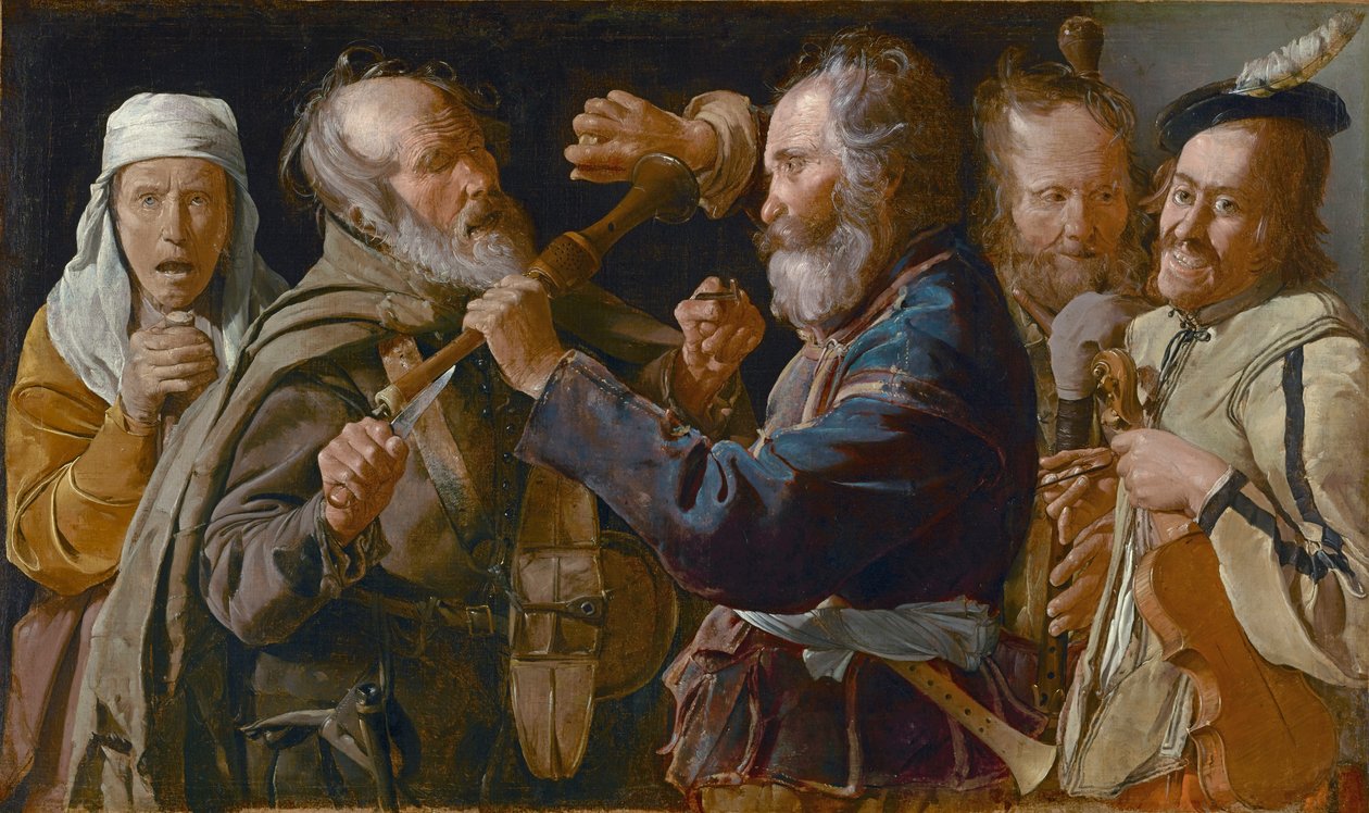 A briga dos mendigos, c.1625-30 de Georges de La Tour