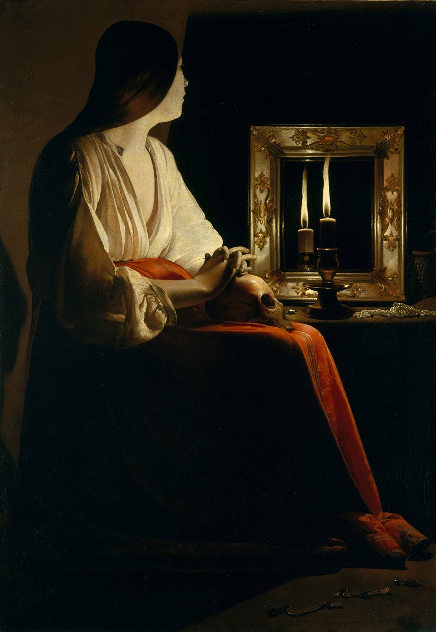 A Madalena Penitente, c.1640 de Georges de La Tour