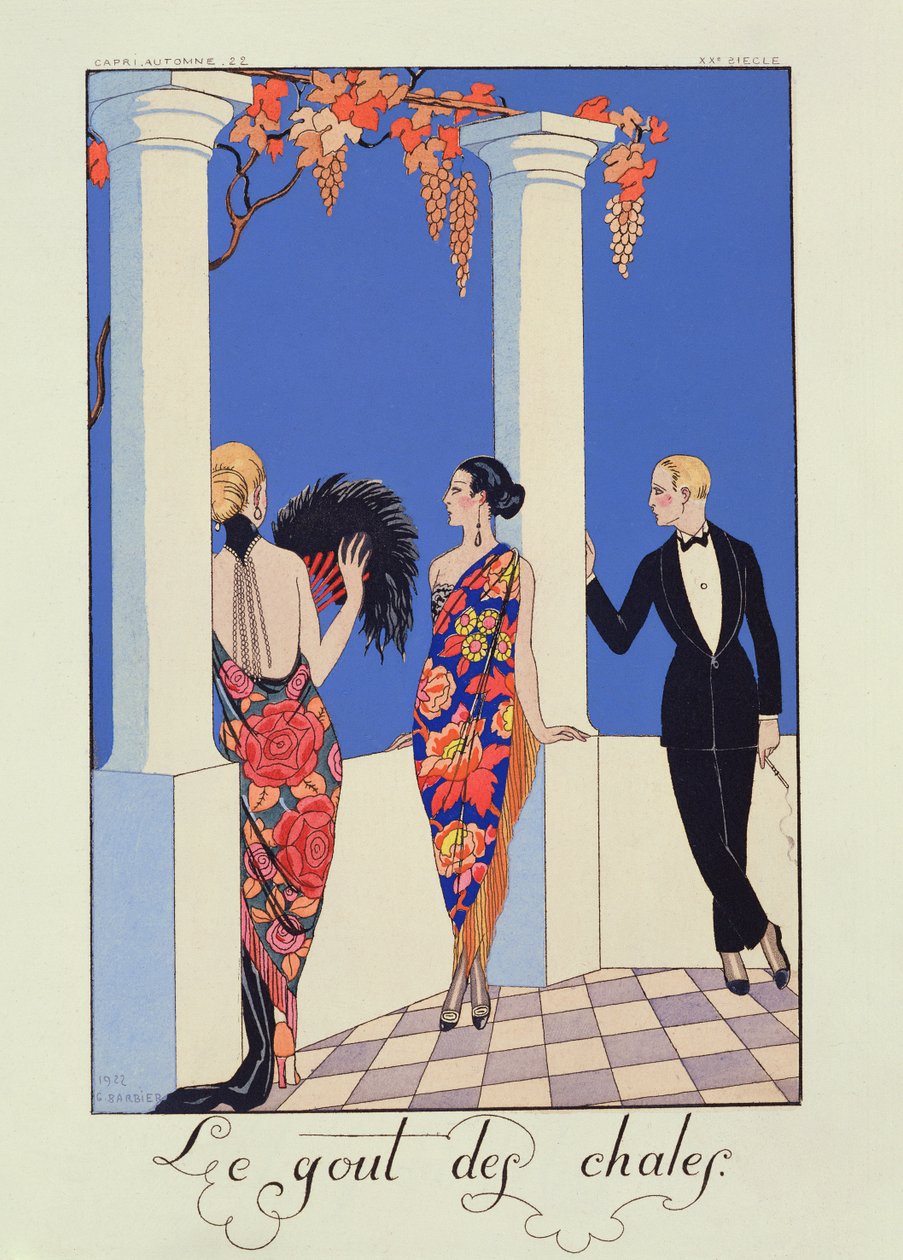 O Sabor dos Shawls de Georges (after) Barbier